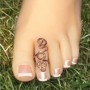 Copper Toe Ring Adjustable